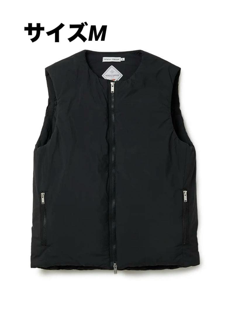 25AW MONK DOWN VEST OZISMブラック サイズM