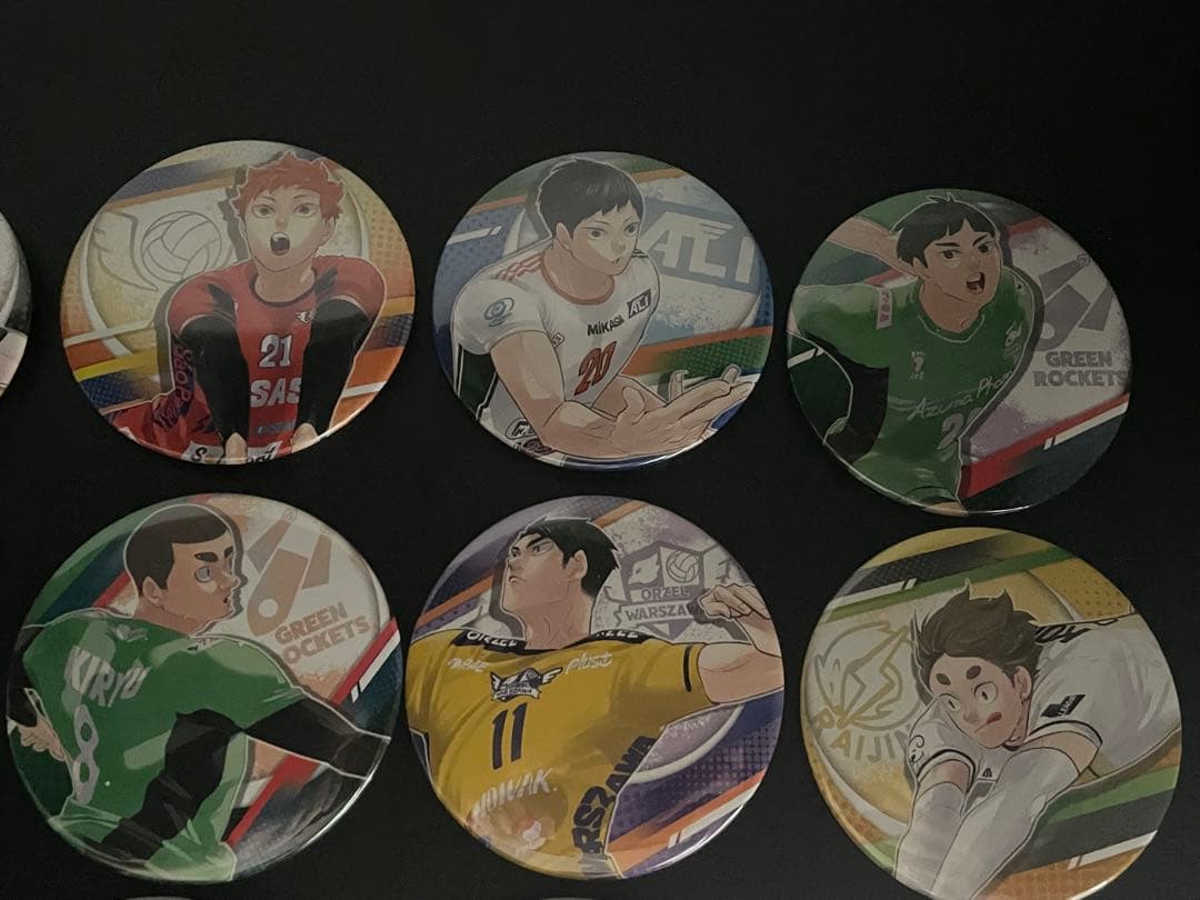 ハイキュー Vリーグ 原画 缶バッジ コンプリート 全種類