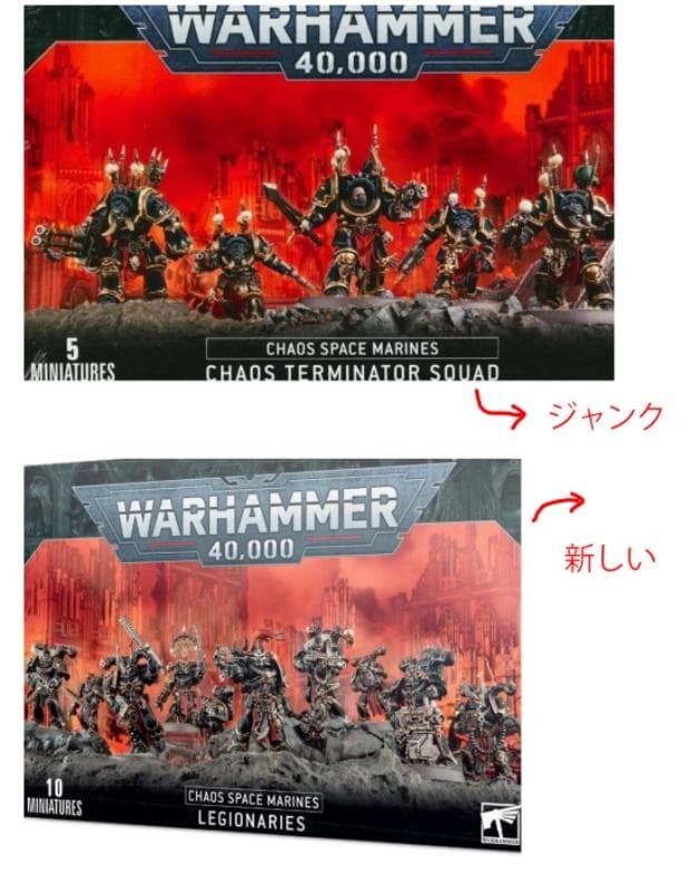 ウォーハンマー ケイオス レギオネア + ターミネー ジャンクタージャンク