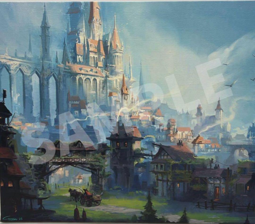 マジック：ザ・ギャザリング　MTG キャンバスアート　始まりの町　最安値