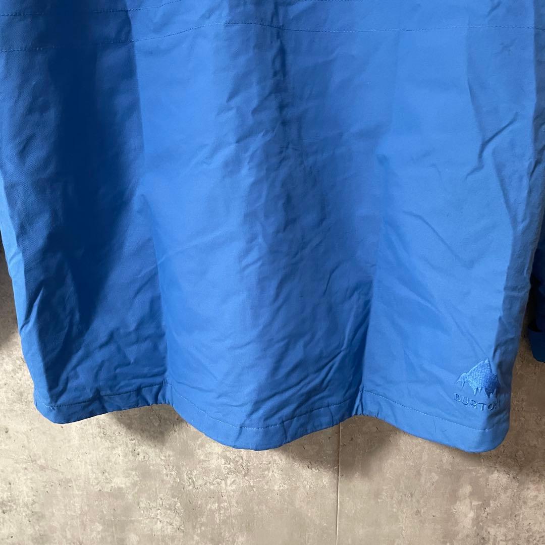 Burtonバートンスキーウェアスノーボードジャケットパーカーフード付き青ブルー