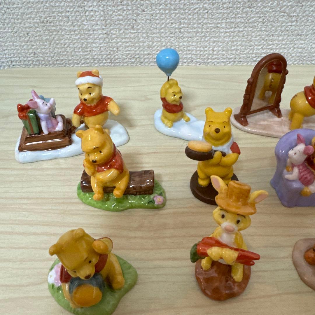 くまのプーさん 陶器製 置物 ミニチュア フィギュア　千趣会　19種