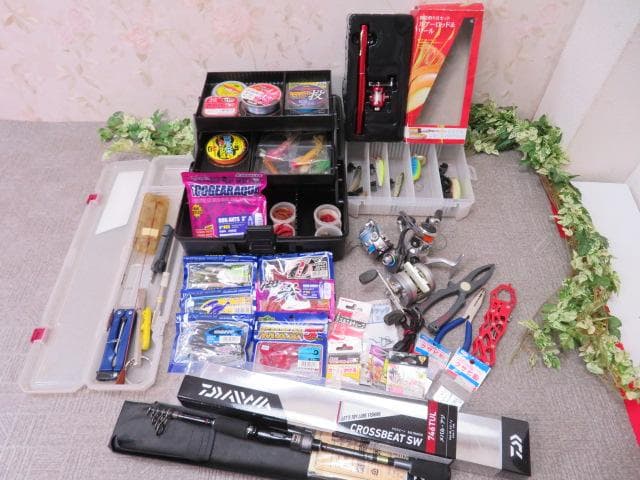 ぽ*丸様 【FF3015/14】超大量!!　釣り用品40点以上まとめて　竿/ルア