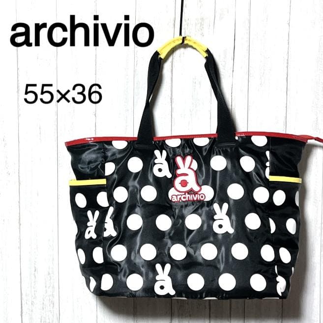 アルチビオ ドット ボストンバッグ archivio ゴルフ aロゴ 水玉