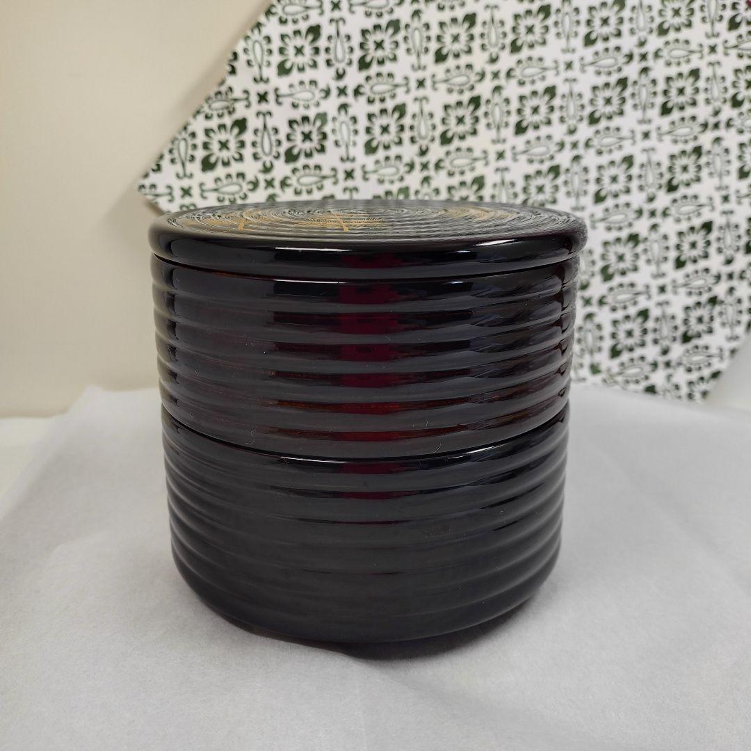 象彦 漆器 若松蒔絵 内朱丸重 二段丸重 菓子器 お弁当箱 宝石箱