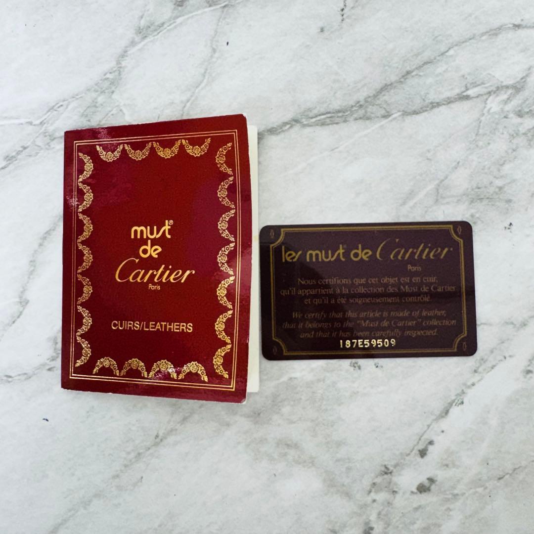 ✨Cartier✨カルティエ✨ボルドー✨レザー✨マストライン✨ヴィンテージ✨