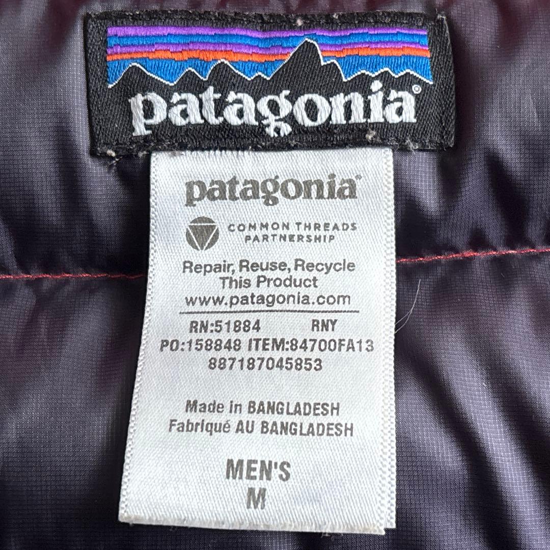 美品■patagonia パタゴニア【M】ダウンセーター ジップ フーディ 赤