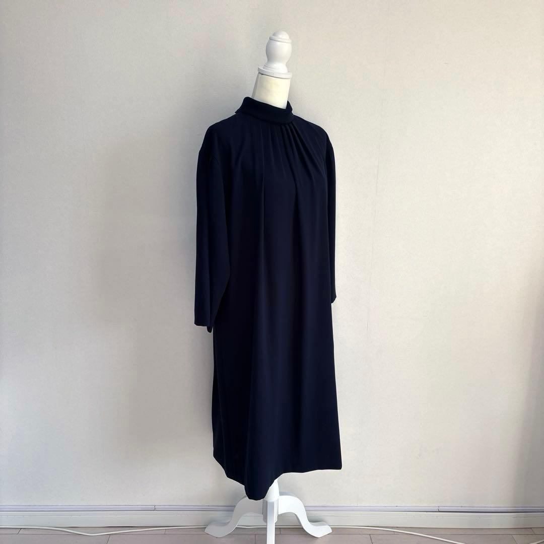 【美品】 ADORE ワンピース ネイビー ワンピース セレモニー 日本製