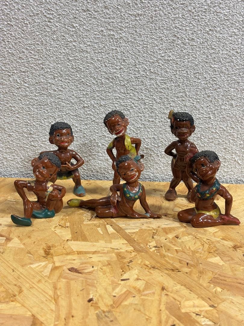 ビンテー ジ アンティーク人形 6体セット陶器