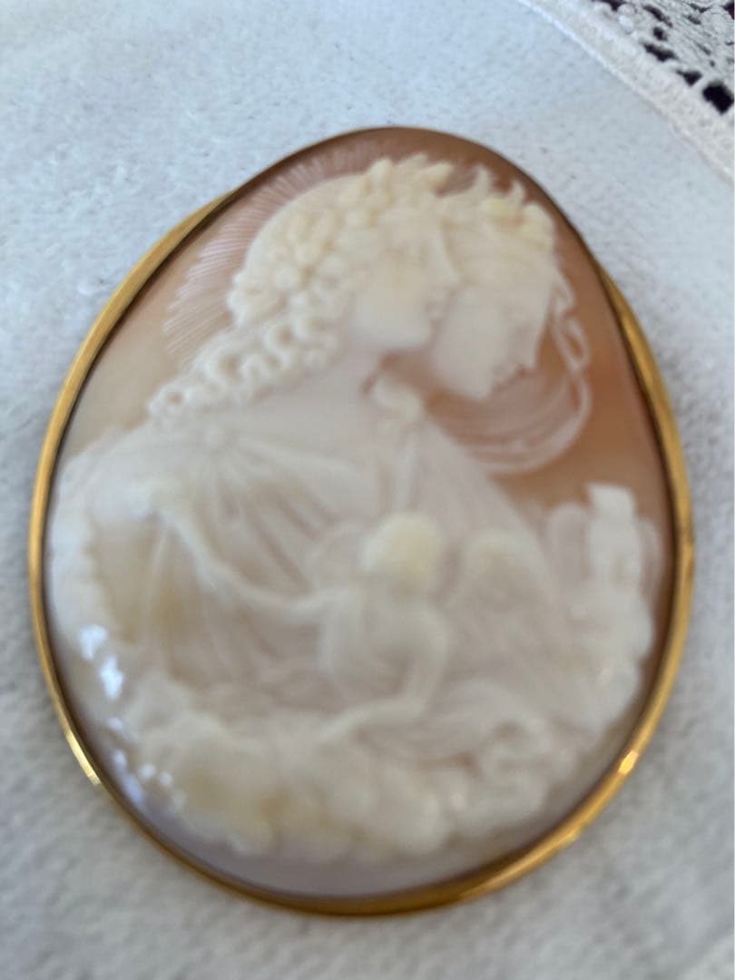 ゆーたんちゃん専用アンティークナイト&デーサードニクスシェルカメオ