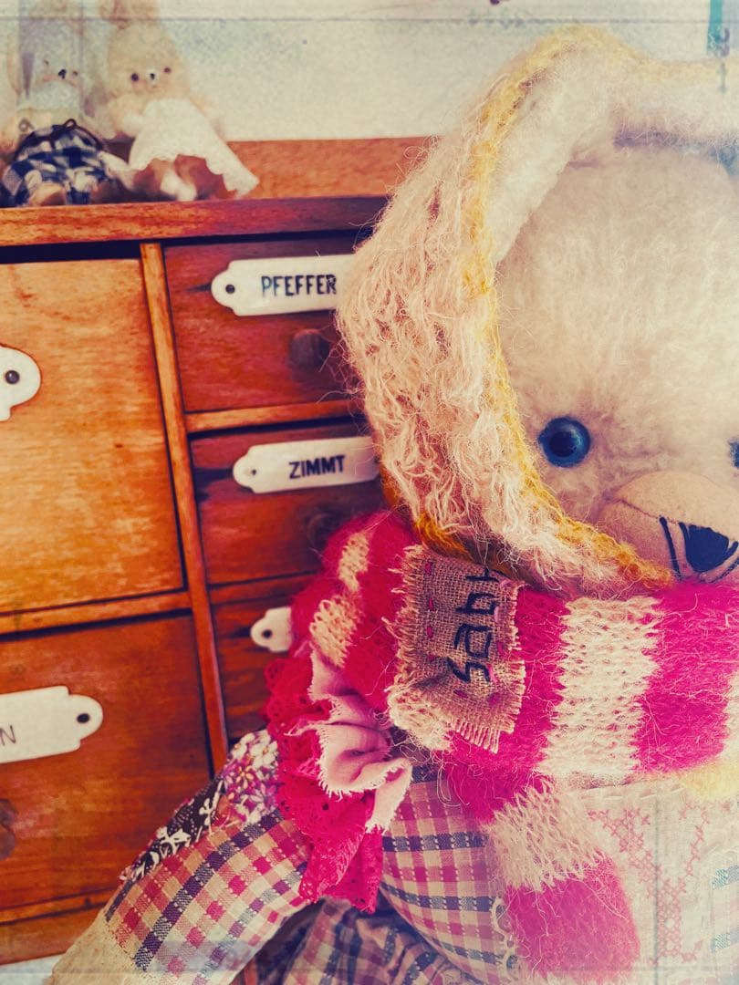 † † † ヴィンテージ ホワイトベア　アンティークベア † † †