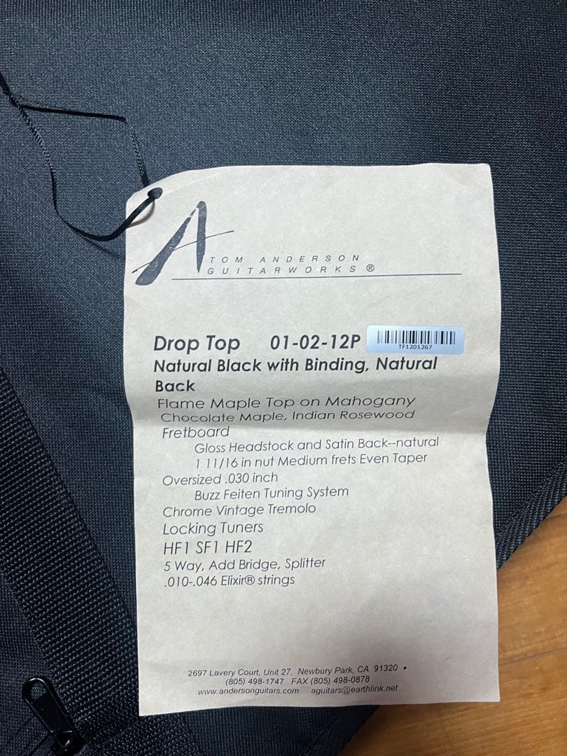 ギター Tom anderson drop top
