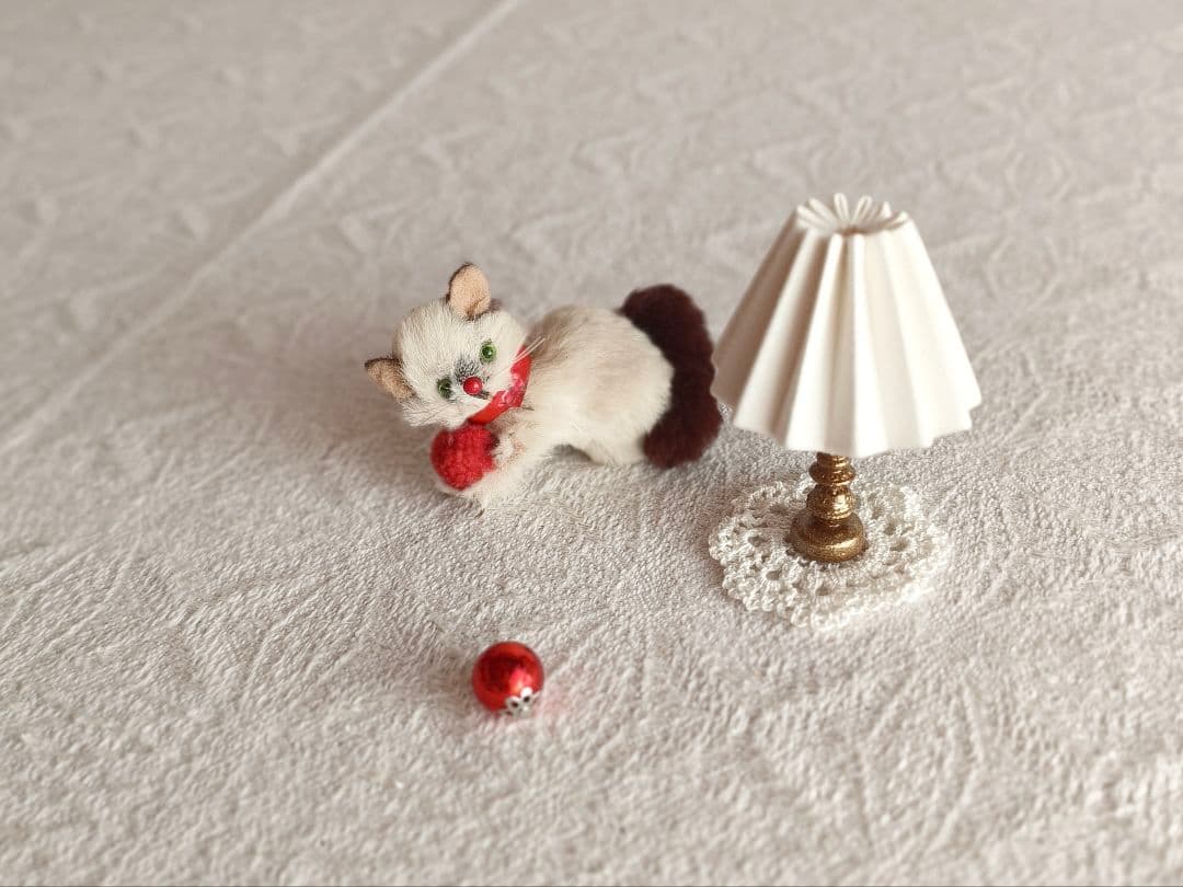 【suumaさま】vintage figure ୨୧ * 白茶 ふわふわ猫ちゃん