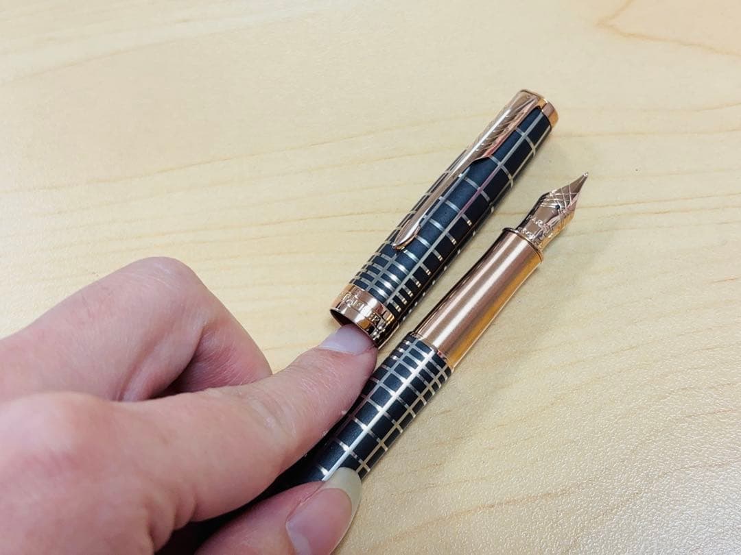 パーカー　ソネット　ブラウンPGT F 18K-750 万年筆