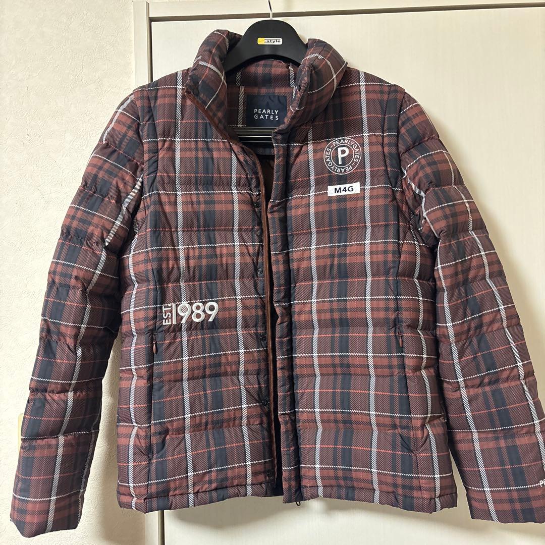 【限界値下げ】パーリーゲイツ　ダウンジャケット 5 メンズチェック柄