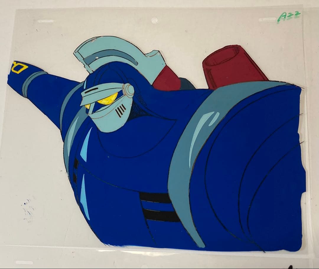 d３７　鉄人２８号セル画【4枚】背景画・動画付き