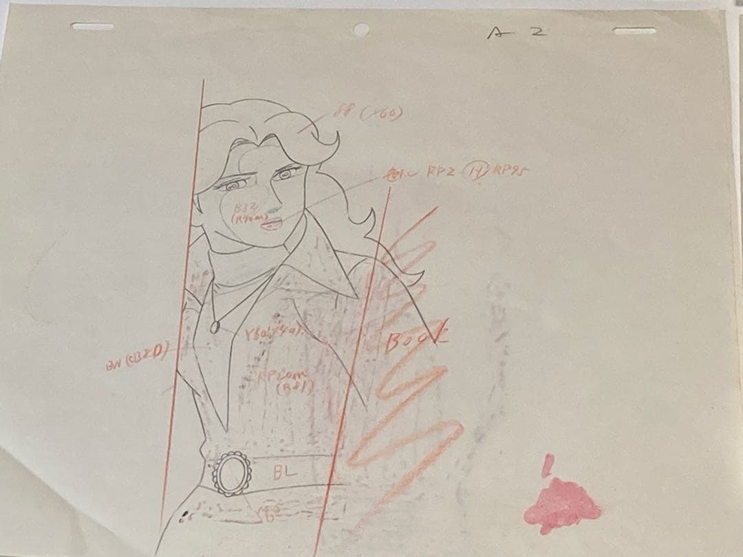 d３７　鉄人２８号セル画【4枚】背景画・動画付き