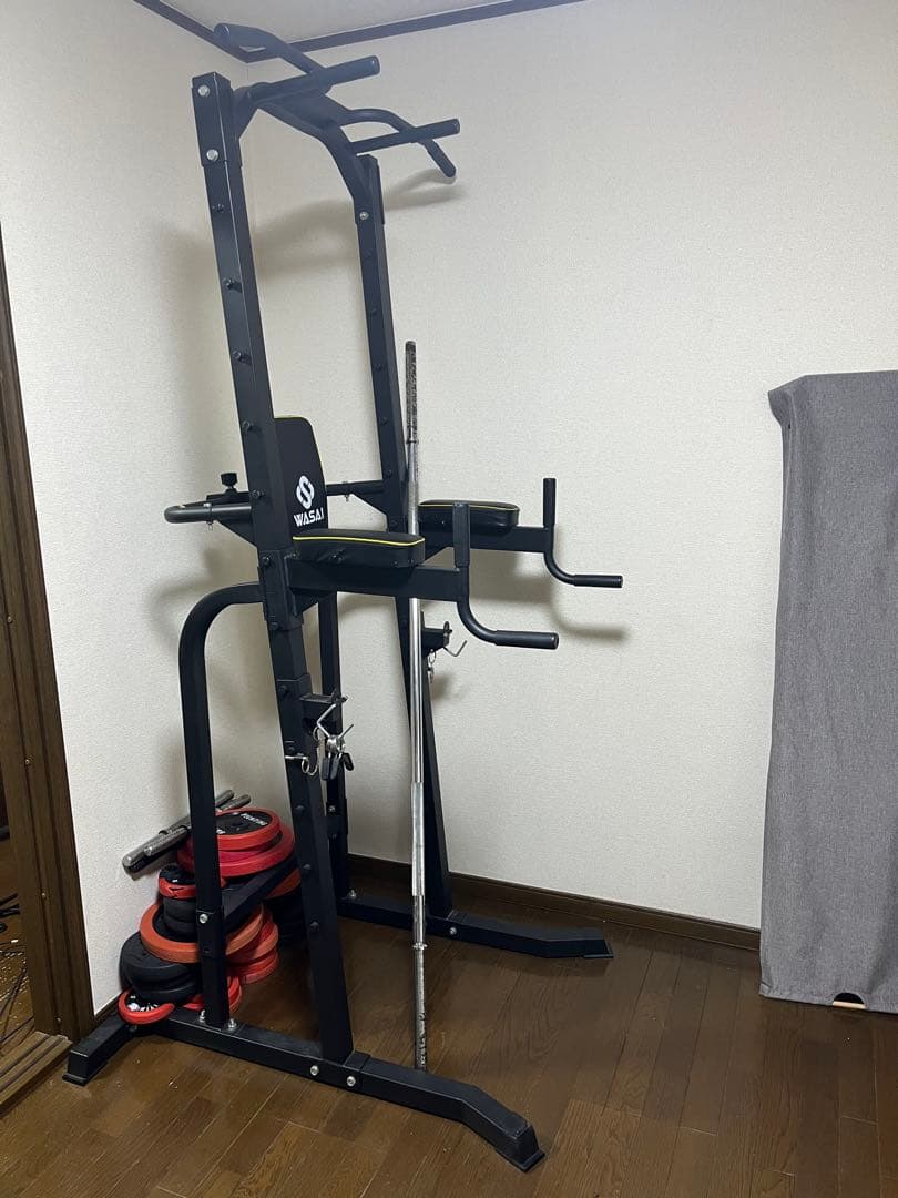 WASAI 多機能トレーニング器具　懸垂　バーベルセット