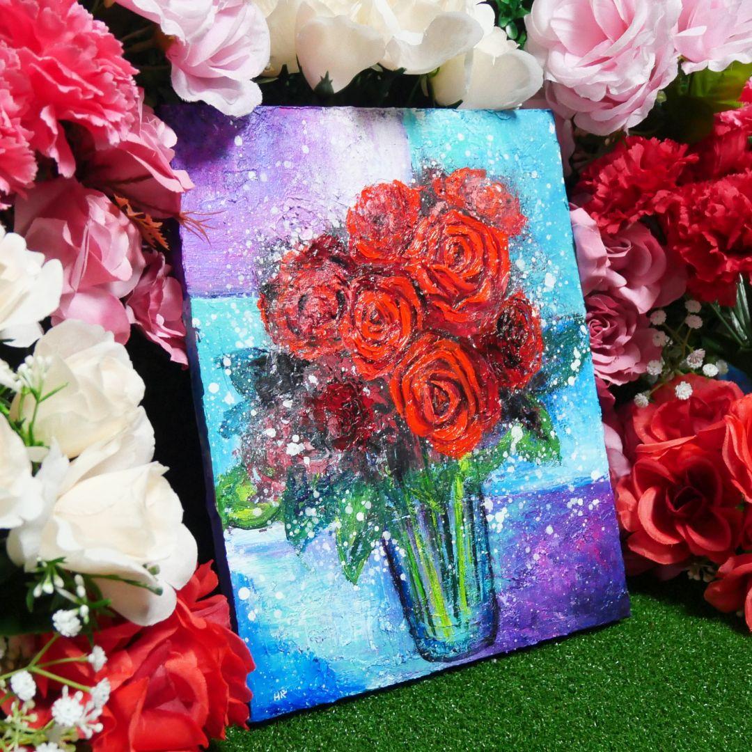 油絵 油彩 絵画 【薔薇】