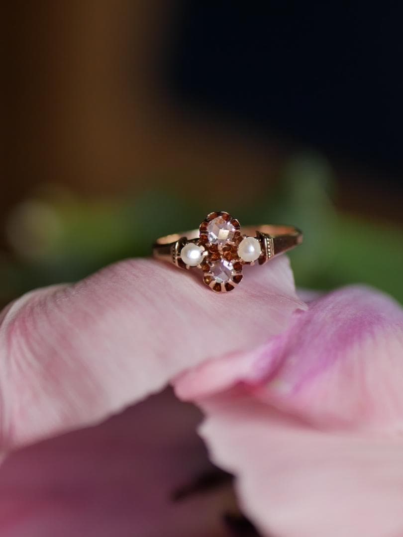 FR-34 　ヴィクトリアン　K18 アンティーク　リング フランスアンティーク