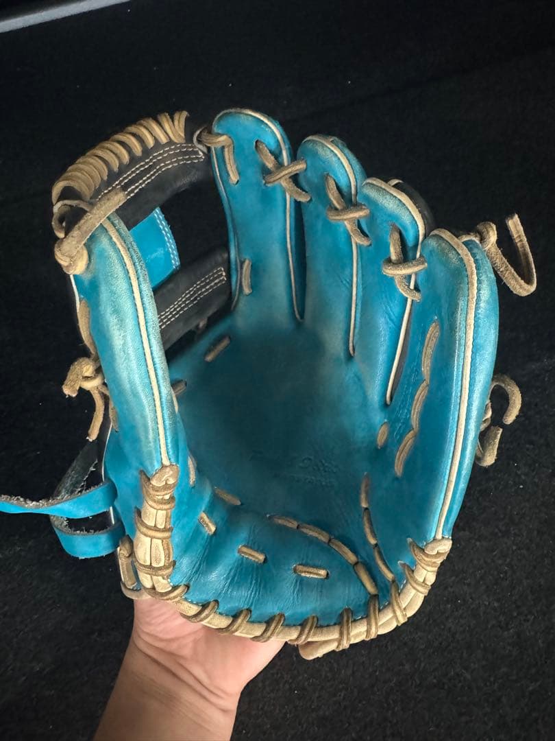 ZETT 軟式グローブ 青/黒