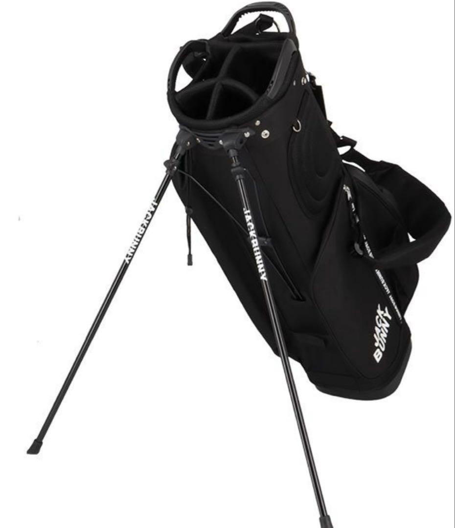 新品 ジャックバニー by パーリーゲイツ ブラック ツアー キャディバッグ