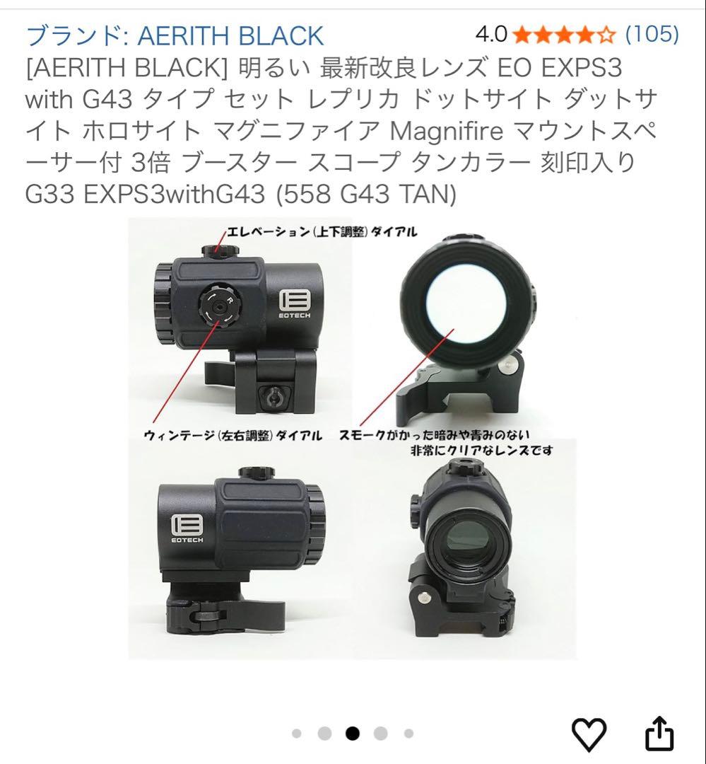 マグニファイア　レプリカ　ダットサイト　ホロサイト