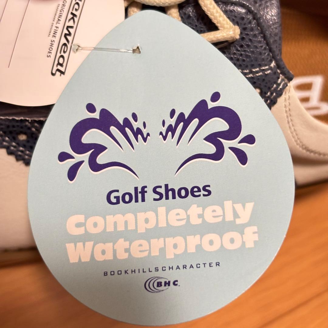 【未使用タグ付】Buckwheat ゴルフシューズ 24.5 完全防水 スパイク