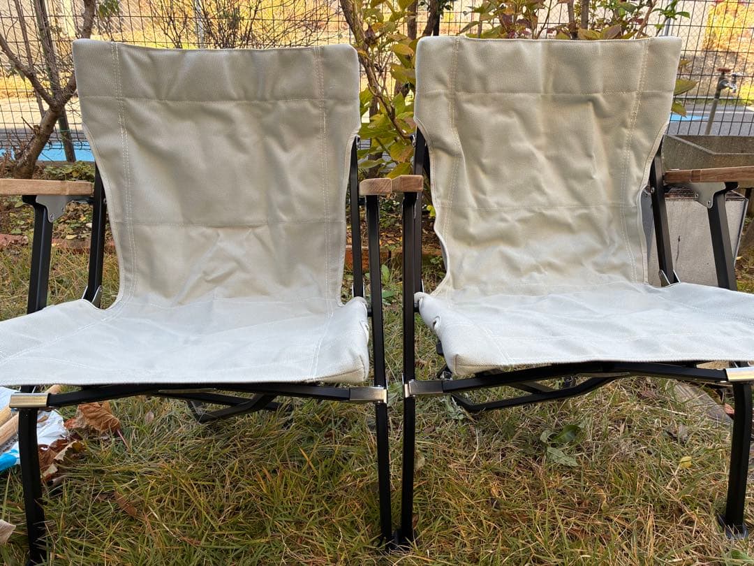 最終値下げ！　2脚セット スノーピーク ローチェア ショート アイボリー