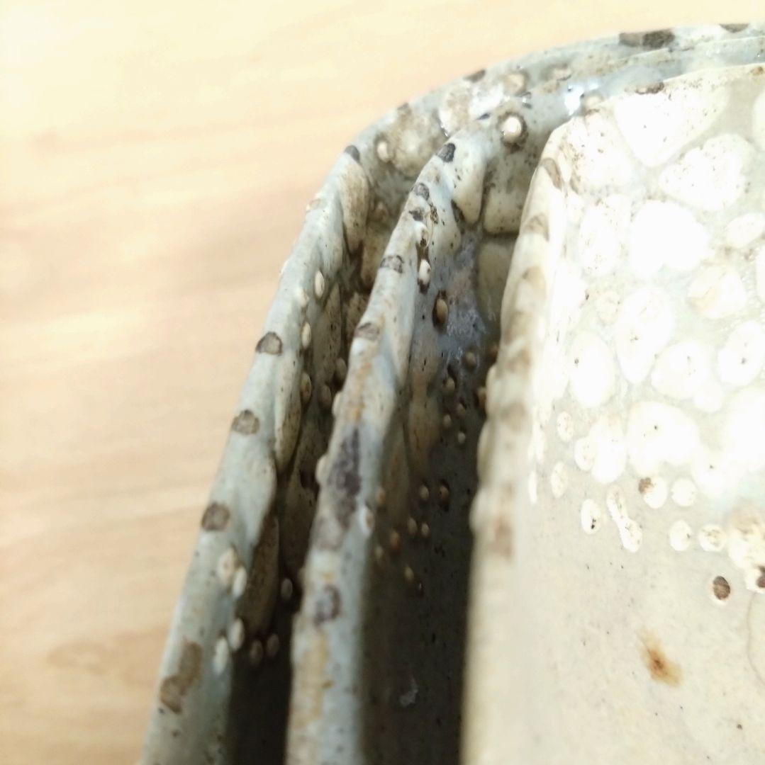 京焼　清水七兵衛作　三ツ組　向付け　清水七兵衛七角印　三ツ組鉢