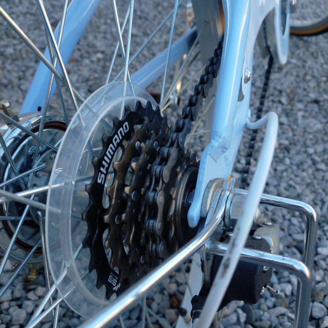 【直接引取限定】MAHALO マハロ 自転車 22インチ 水色 6段変速