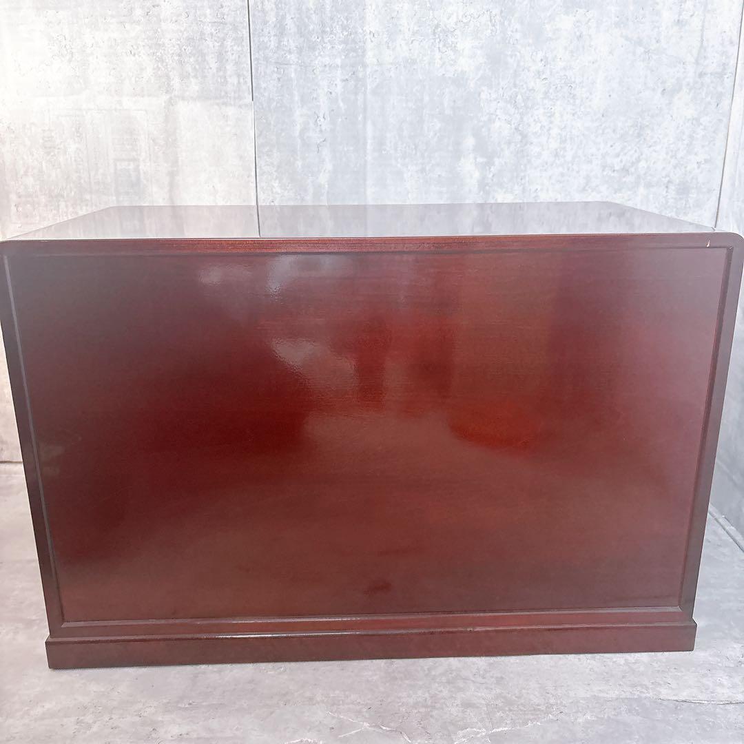 【極美品】露木清次作 箱根寄木細工　麻の葉模様 小箪笥　民芸家具