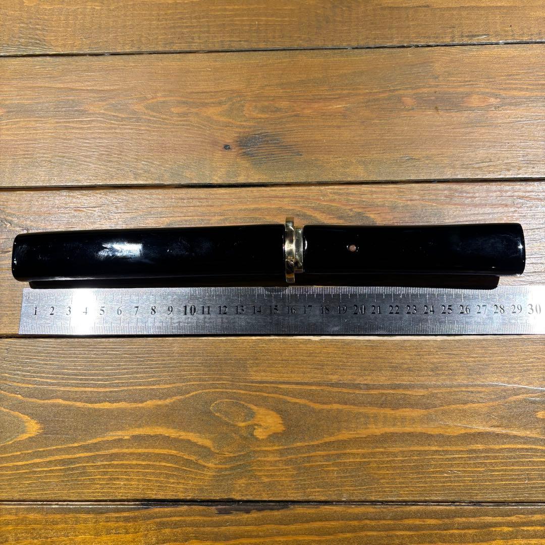 日本刀残欠クラフトナイフNo.67 最上大業物 長曽祢虎徹興里 黒鞘