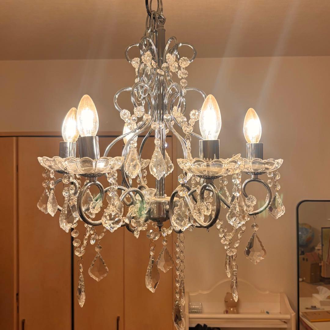 クリスタルシャンデリア 6灯