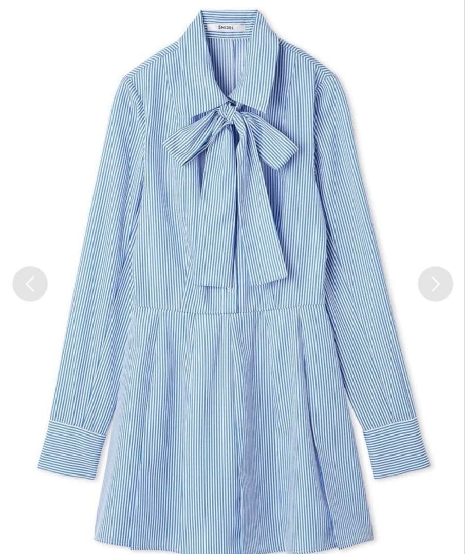 SNIDEL シャツコンビチュニック GRY 0サイズ