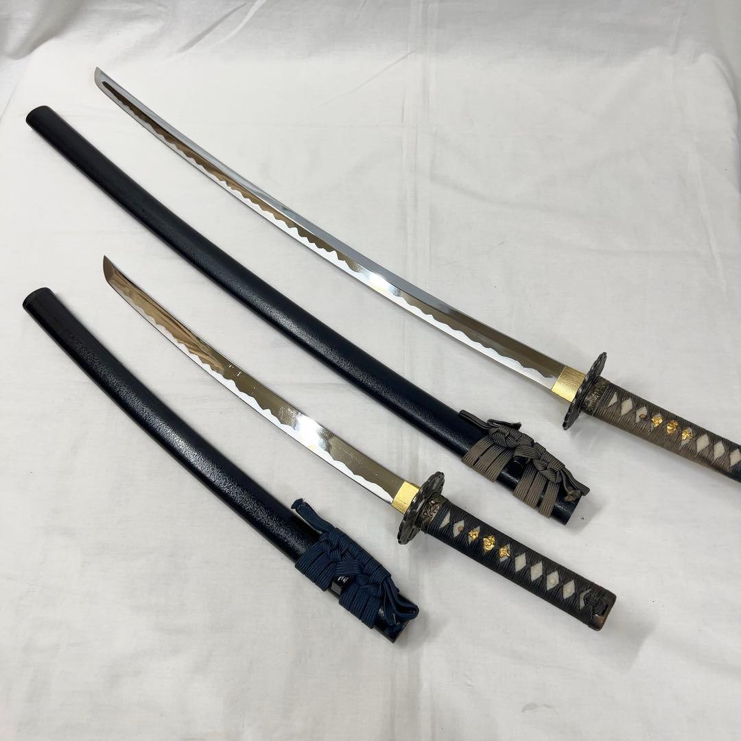 模造刀 二本差し 菊紋 図 太刀 脇差