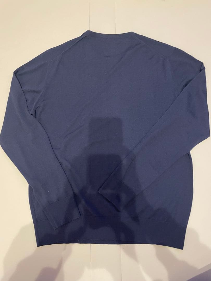 美品 Cruciani クルチアーニ クルーネック ニット ネイビー