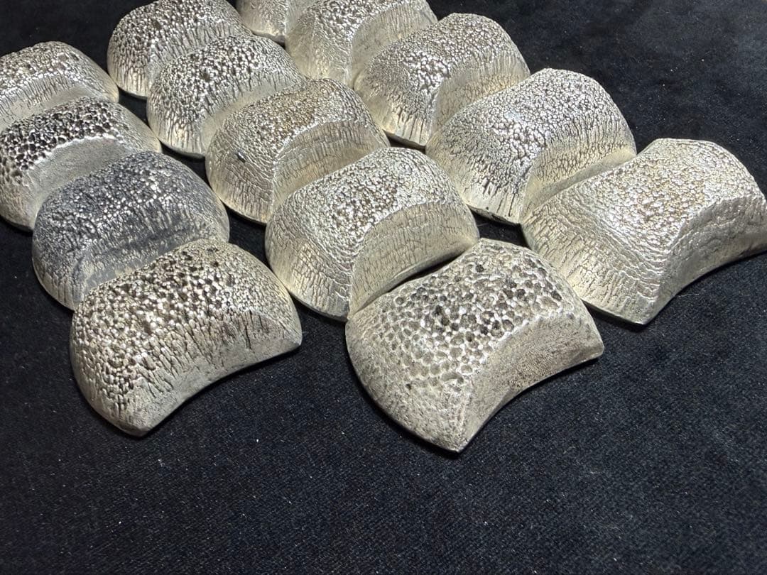 清朝古銀意匠 元宝・銀錠型 コレクション 14点まとめて／中国古銭風・収集品