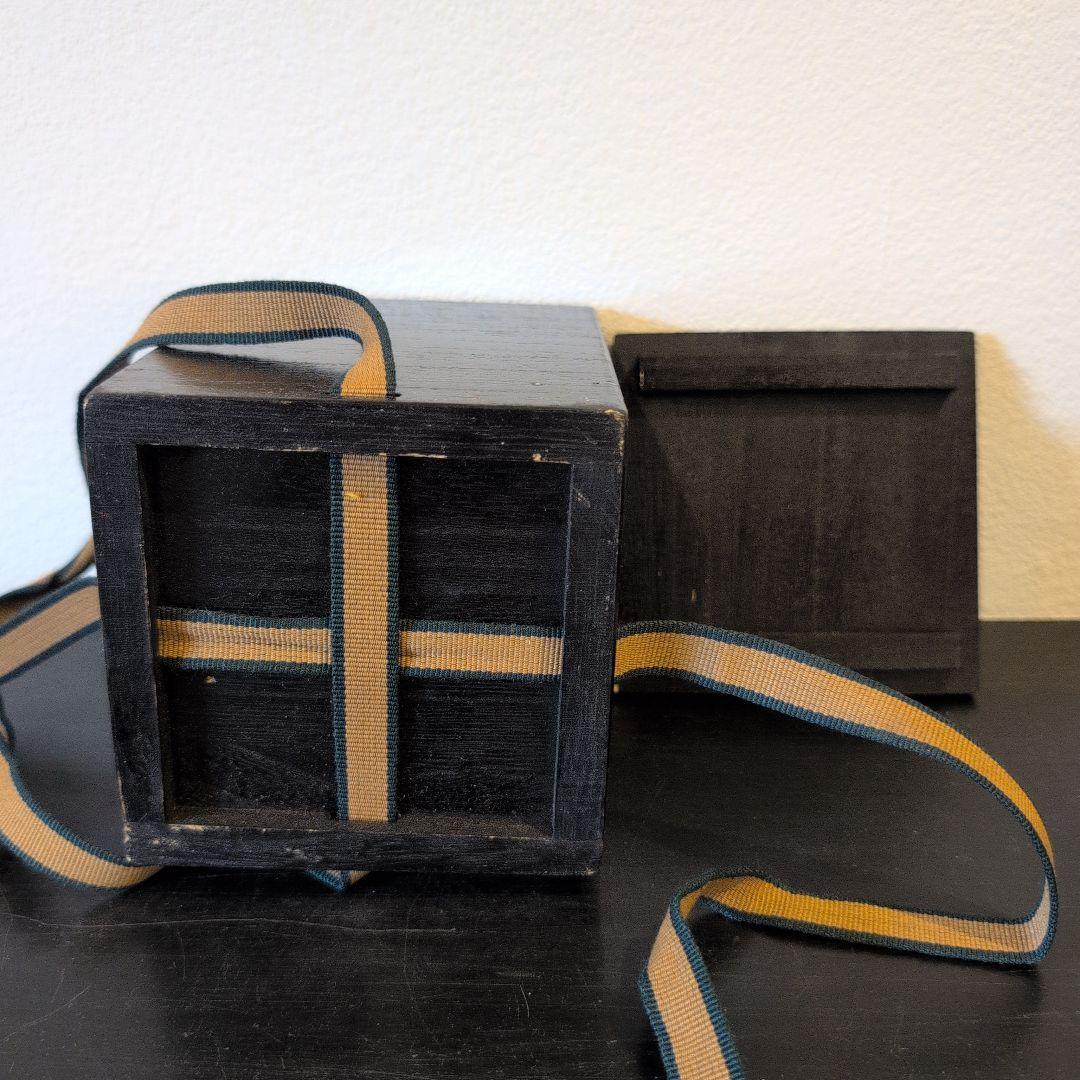 11代　中村宗哲　真塗　黒中棗　鵬雲斎花押　二重箱