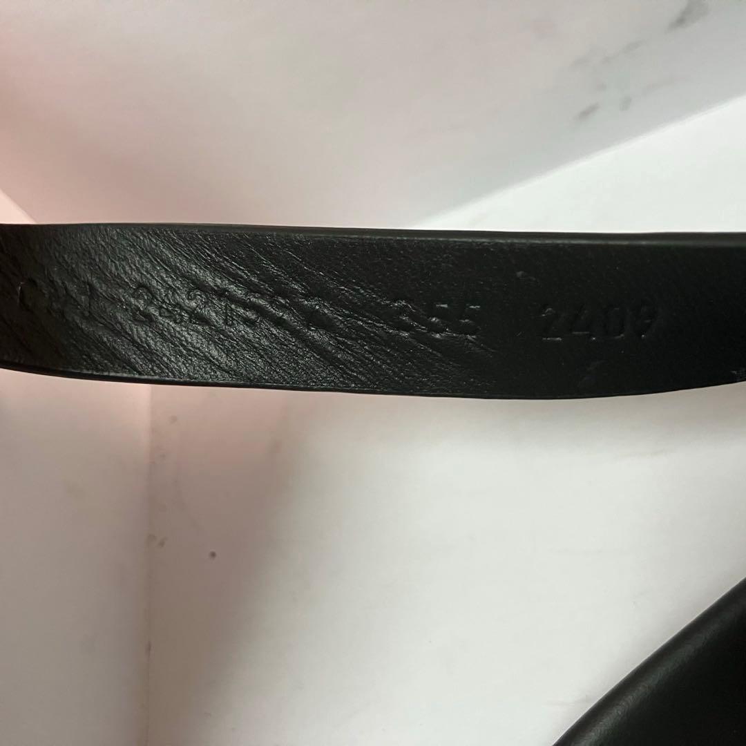 【極美品✨箱付き】HERMES エルメス　ジニアス　黒　サンダル　サイズ35.5