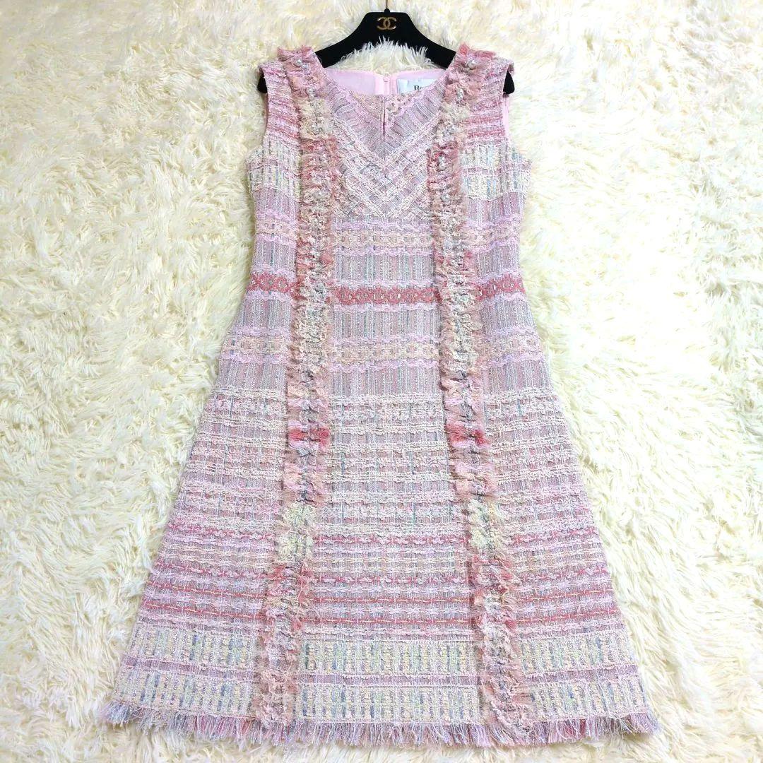 最高級✨️Rene MALHIA KENT社製 ツイードノースリーブワンピース