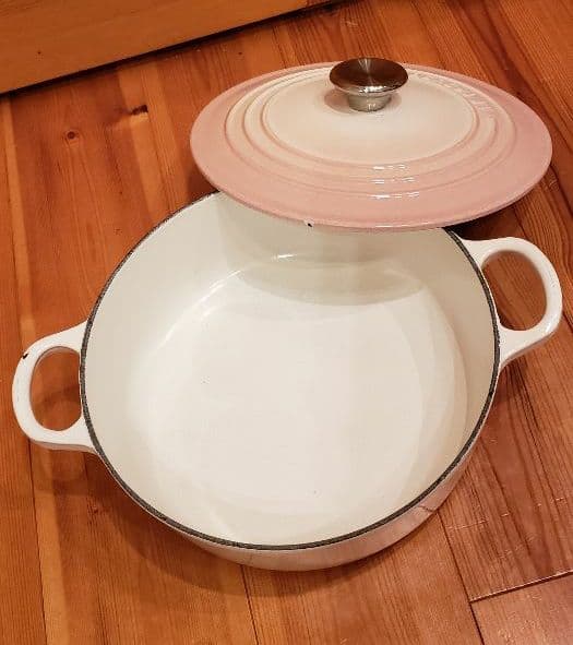 ●LE CREUSET●希少●パウダーピンク●ココットジャポネーズ●22㎝●