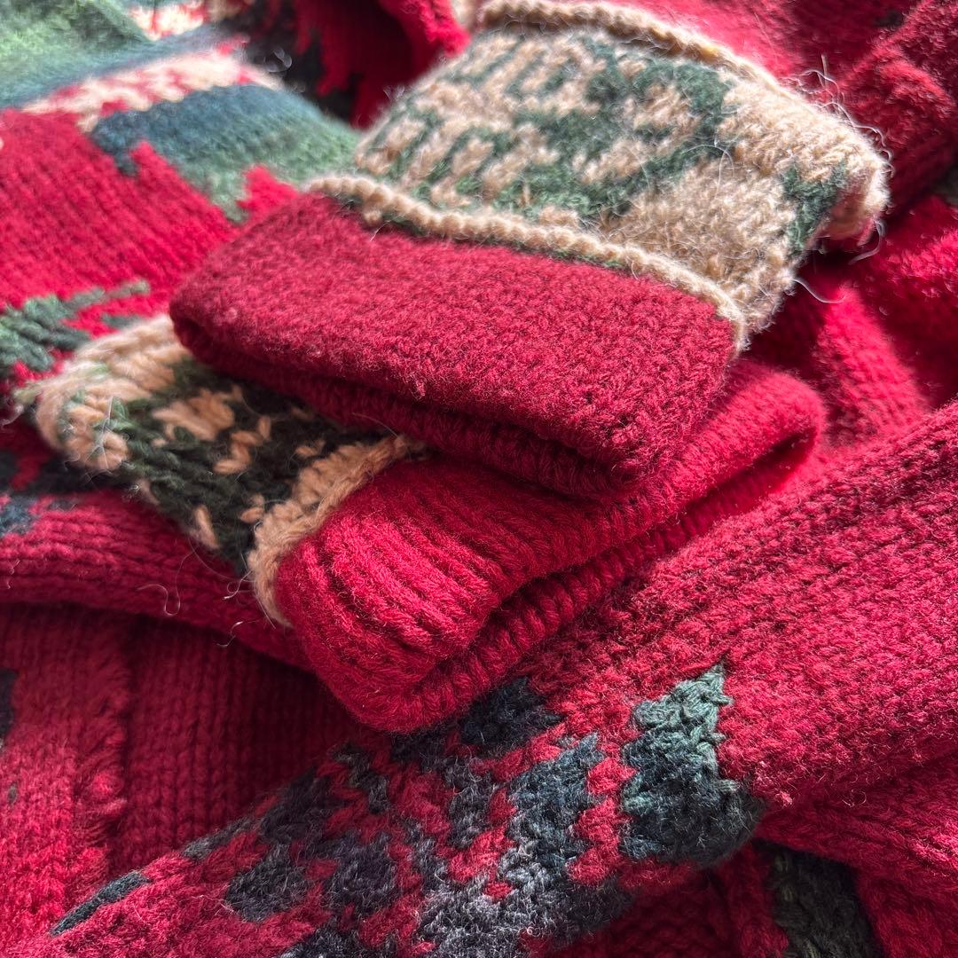 緊急値下げ　90s ポロラルフローレン　ショールカラーパッチワークガウン