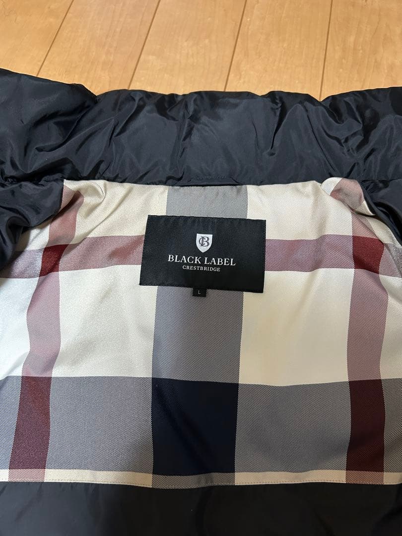 ブラックレーベルクレストブリッジ 店舗限定 CBチェック ダウンジャケット 美品