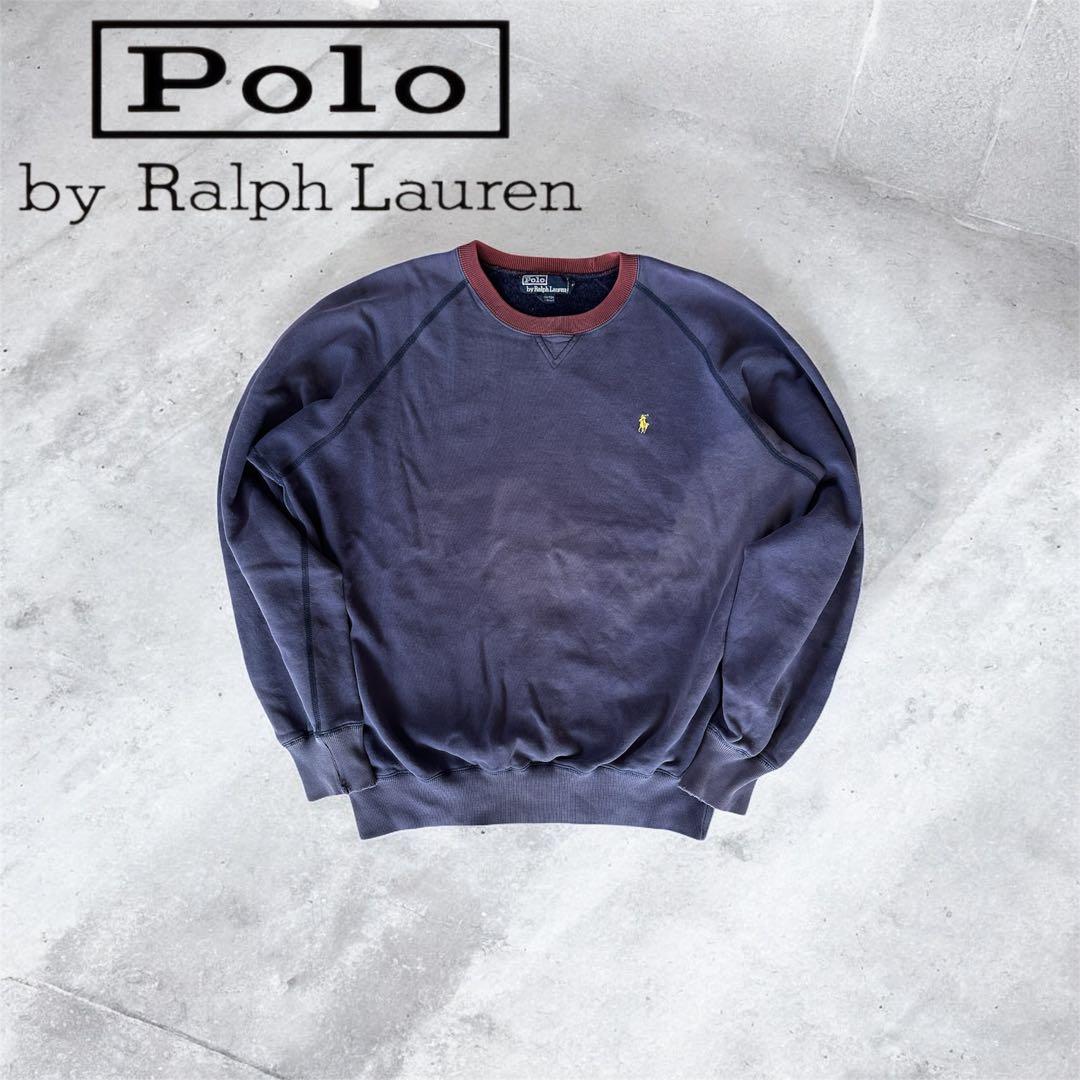 90s Polo by Ralph Lauren 茄子紺 ヴィンテージスウェット