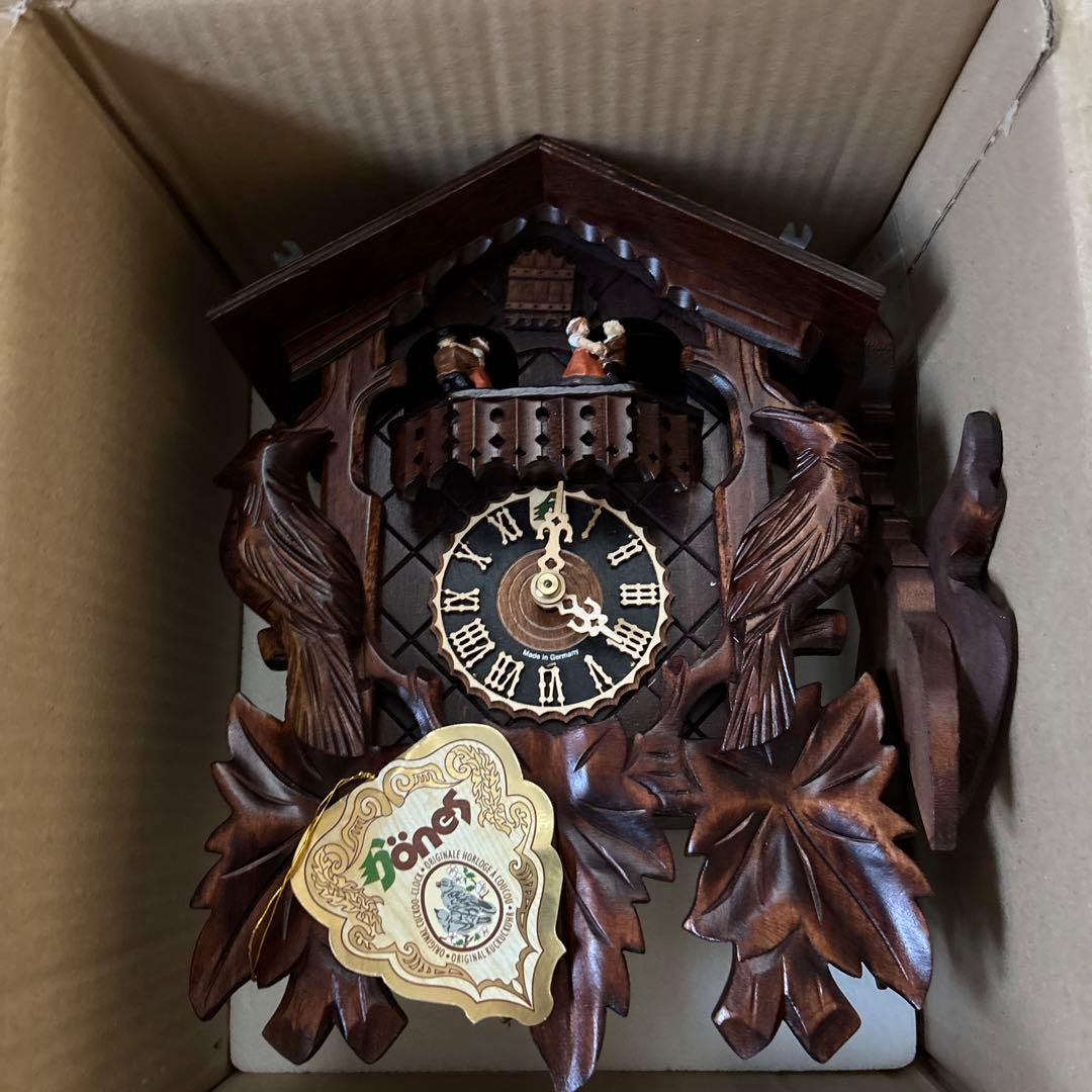 【アンティーク】ドイツ製オルゴール付きカッコウ時計