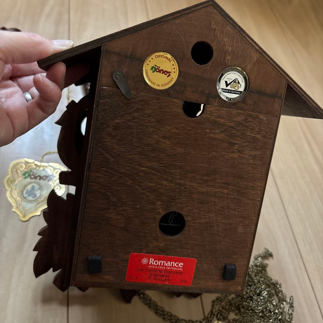 【アンティーク】ドイツ製オルゴール付きカッコウ時計