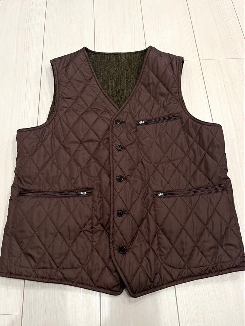 ★新品★THE SCOTCH HOUSE リバーシブル中綿ベスト メンズ L