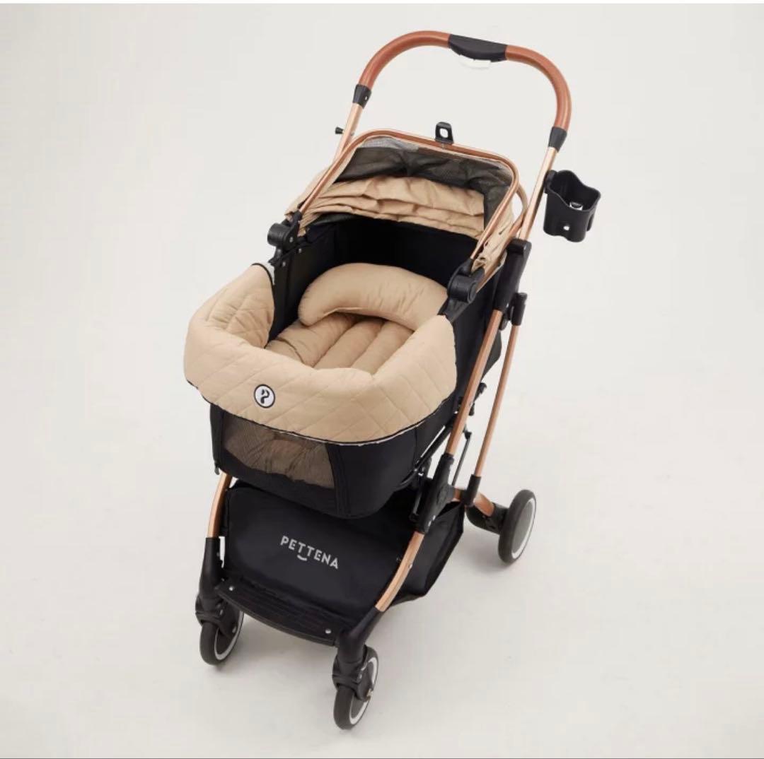 【新品】PETTENA KNIGHT ペットカート ベージュ4輪式ペットカート