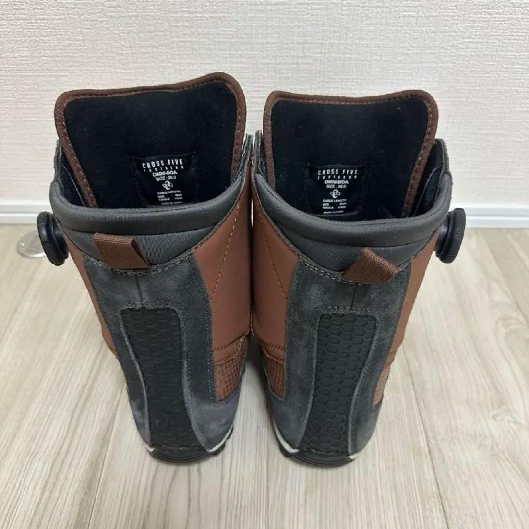 クロスファイブ　スノーボードブーツ（ブーツケース付）